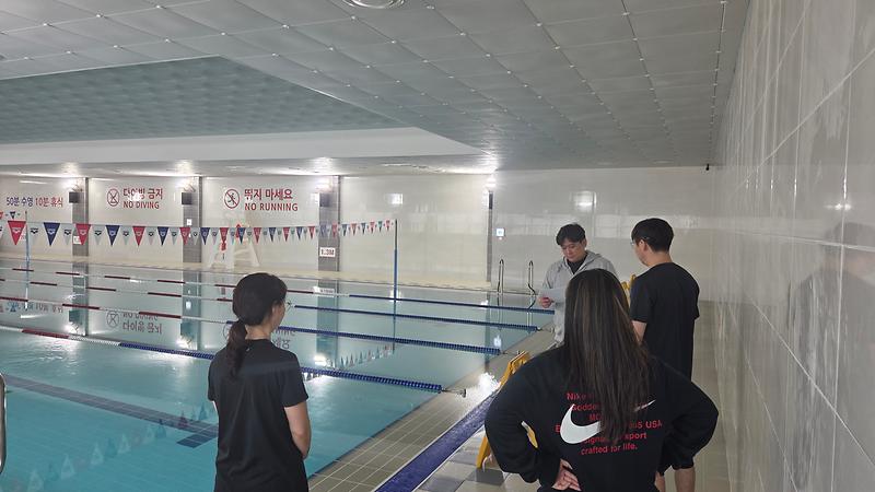 옹암체육센터 수상안전교육 실시 사진