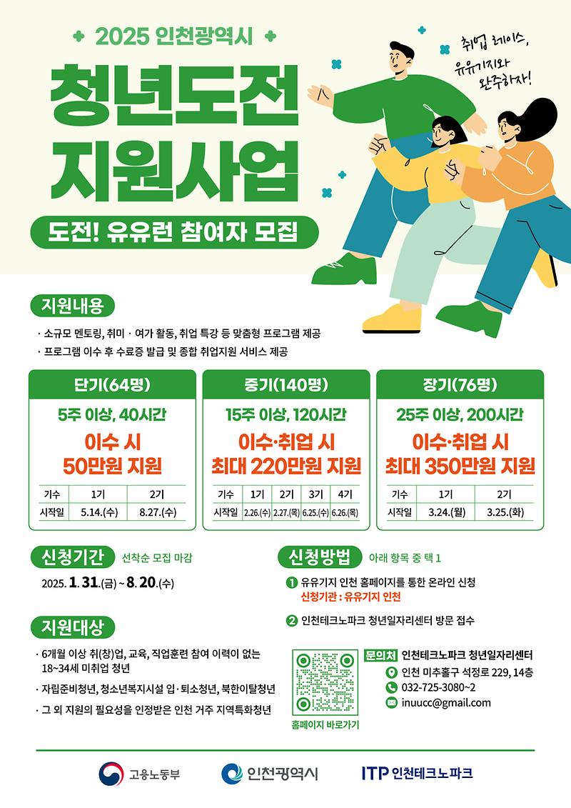 2025년 청년도전지원사업 안내 및 홍보 사진