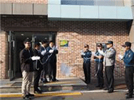 동춘다누리체육센터 범죄예방 최우수시설 인증 사진